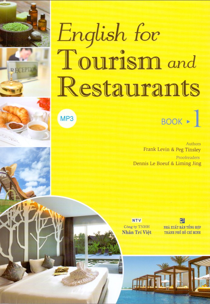 Bìa sách English For Tourism And Restaurants - Book 1 (Kèm Đĩa MP3)